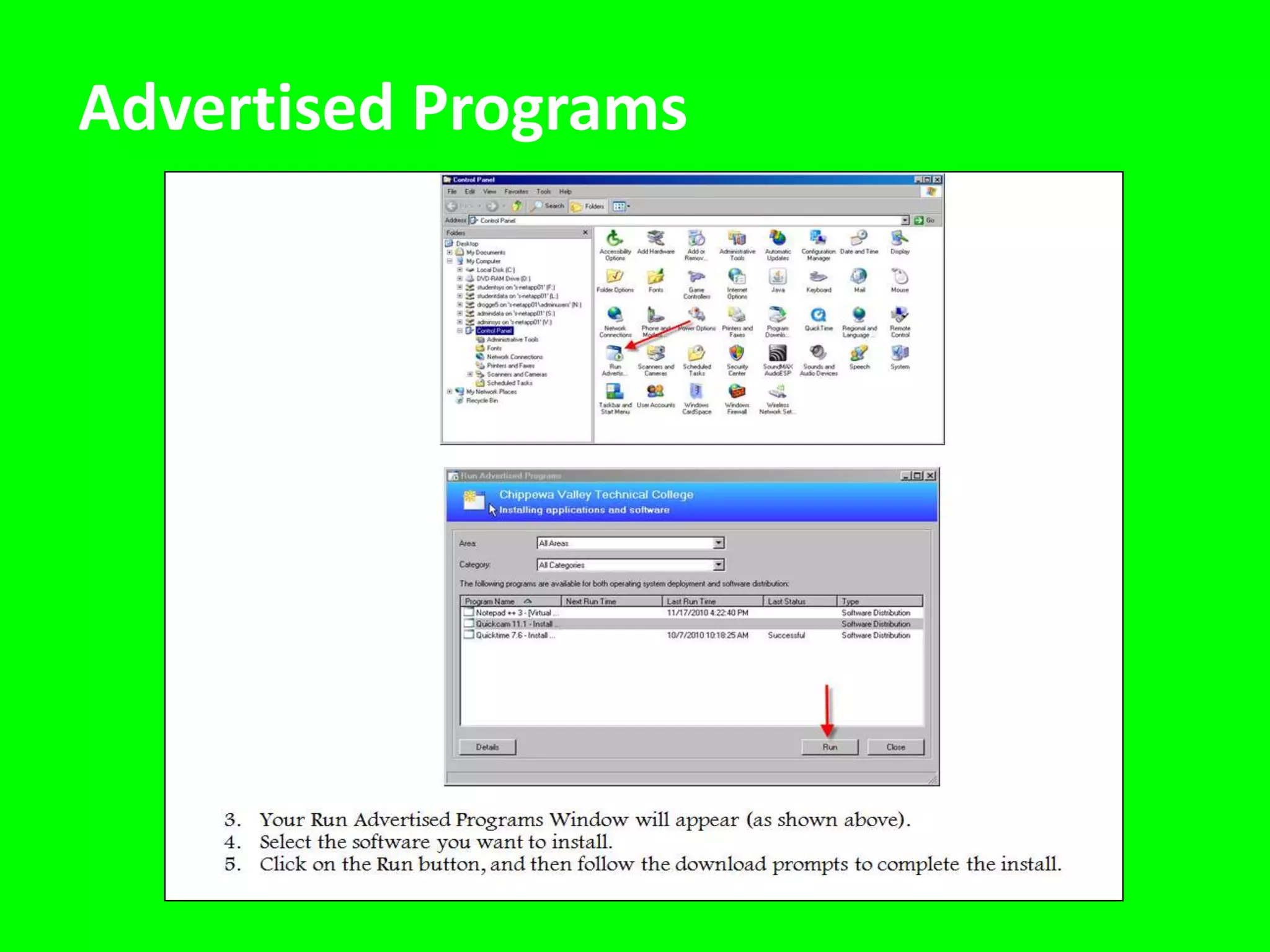 Self-Service Application Installations