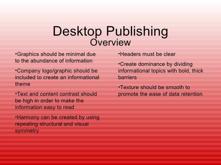 Desktop publishing