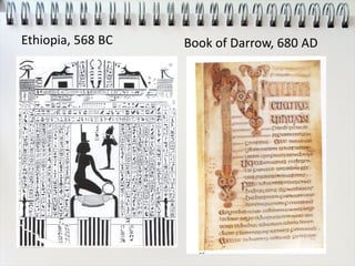 Ethiopia, 568 BC Book of Darrow, 680 AD
 