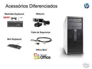 HP Pro 3000 Business Desktop PCFeature PlacementSmall Form Factor - Rear123457986