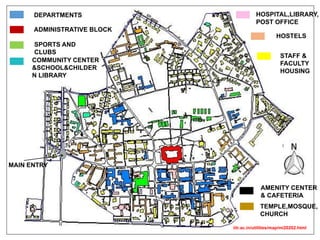iitr.ac.in/utilities/map/mi20202.html
DEPARTMENTS
ADMINISTRATIVE BLOCK
HOSTELS
HOSPITAL,LIBRARY,
POST OFFICE
STAFF &
FACULTY
HOUSING
SPORTS AND
CLUBS
COMMUNITY CENTER
&SCHOOL&CHILDER
N LIBRARY
AMENITY CENTER
& CAFETERIA
TEMPLE,MOSQUE,
CHURCH
MAIN ENTRY
 