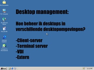 ICT desktop concepts