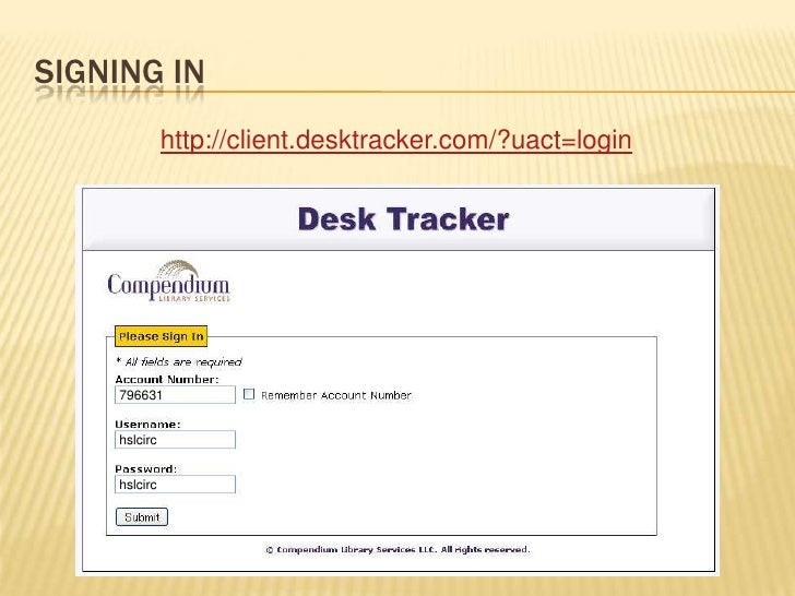 Desk Tracker Hsl