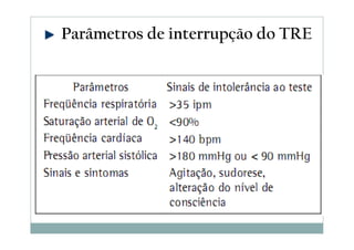 Parâmetros de interrupção do TRE
 