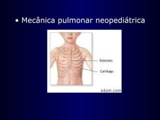 • Mecânica pulmonar neopediátrica
 