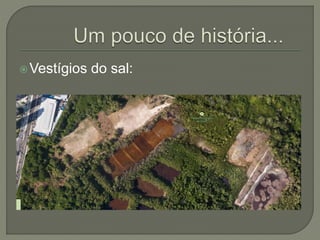 Vestígios do sal: 
 