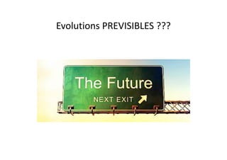 Evolutions	PREVISIBLES	???	
 