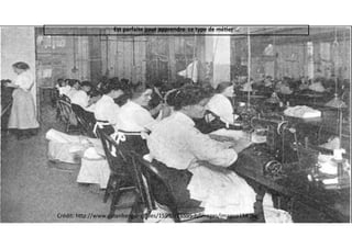 Est	parfaite	pour	apprendre		ce	type	de	méWer	…
Crédit:	h*p://www.gutenberg.org/ﬁles/15595/15595-h/images/imagep158.jpg
 