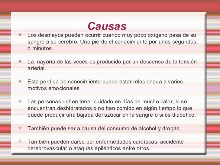 Desmayos y golpes de calor
