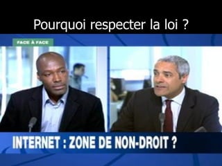 Pourquoi respecter la loi ? 13/01/10 Jacques Folon -LSGI  