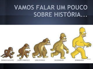 VAMOS FALAR UM POUCO
SOBRE HISTÓRIA...
 