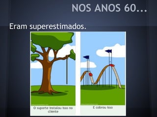 NOS ANOS 60...
Eram superestimados.
 