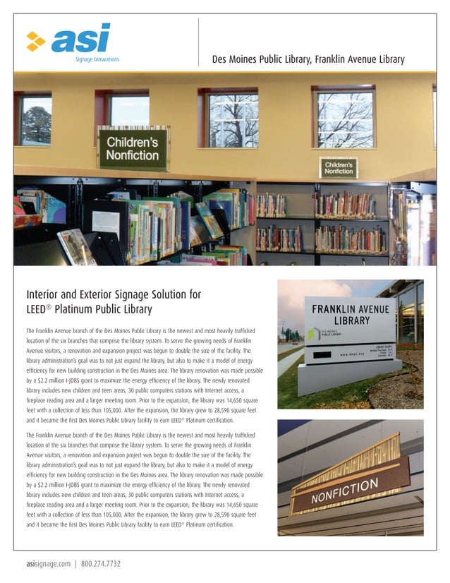 Des Moines Public Library Franklin Avenue PDF