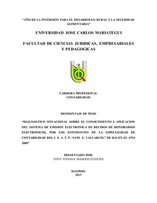 Desmontaje de tesis PDF