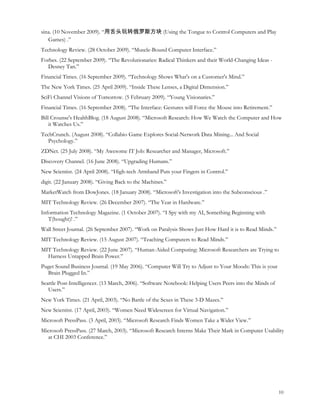 Desney S Tan Curriculum Vitae