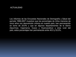   Psicológica; por ejemplo, depresión o anorexia nerviosa.SE MANIFIESTAN EN TRES ENFERMEDADES:Marasmo: déficit de proteínas y energía 