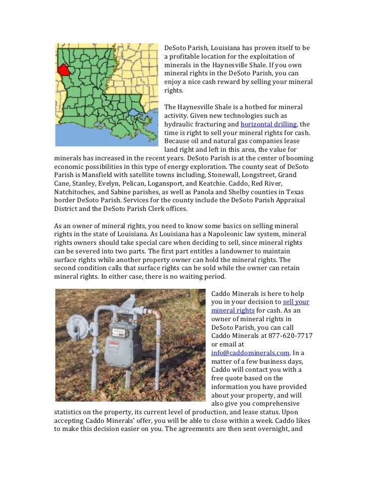 DeSoto Parish Mineral Rights