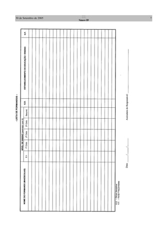 30 de Setembro de 2005 7II
Número 189
 