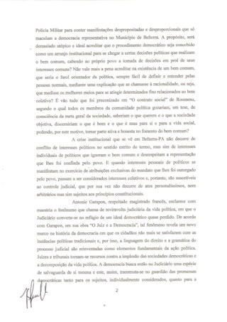 Despacho de 31 12-2011 e 01-01-2012 sobre o legislativo belterrense