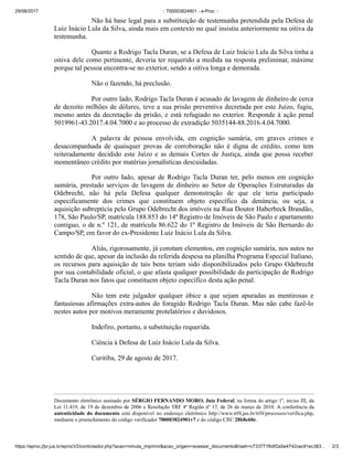 Moro nega petição de Lula para ouvir advogado que delatou a Lava Jato