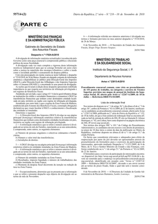 55714-(2) Diário da República, 2.ª série—N.º 218—10 de Novembro de 2010
PARTE C
MINISTÉRIO DAS FINANÇAS
E DA ADMINISTRAÇÃO...