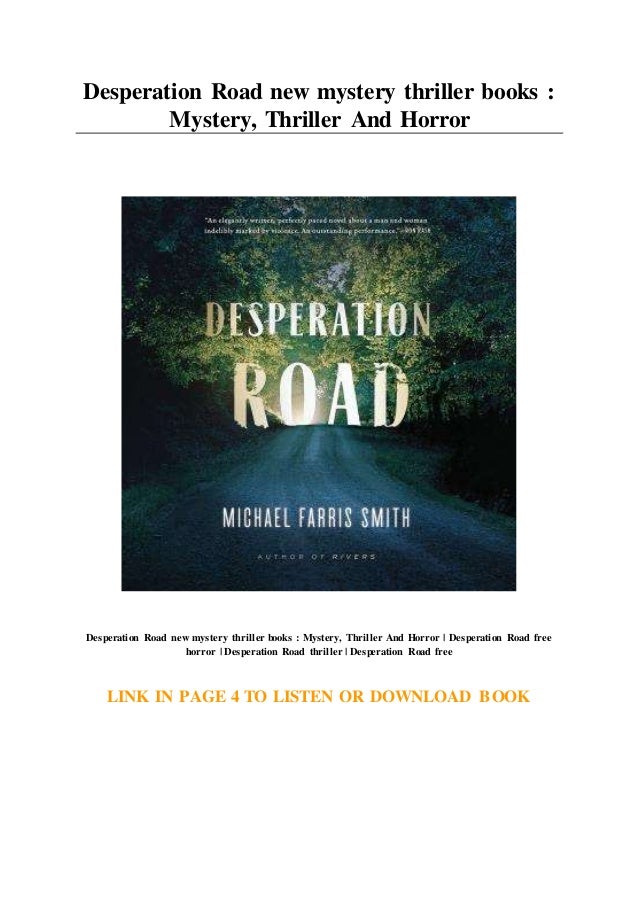 Desperation Road new mystery thriller books Mystery... Thriller And