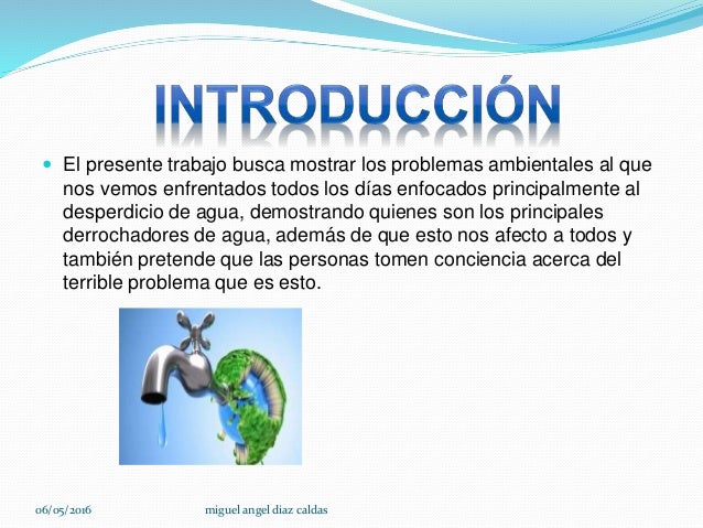 Desperdicio de agua en colombia