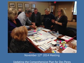 Crowdsourcing for Better Communities
SM
November 12th 2014 Meeting
Updating the Comprehensive Plan for Des Peres
 