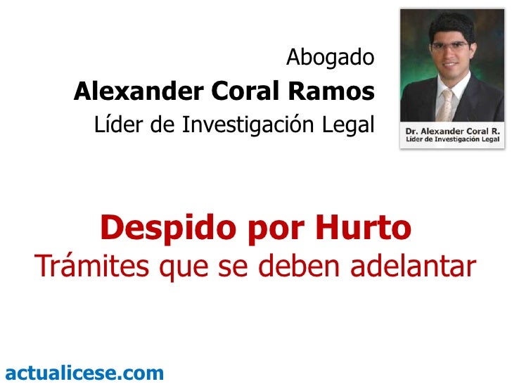 Despido Por Hurto