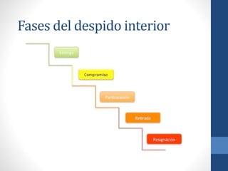 Fases del despido interior
 