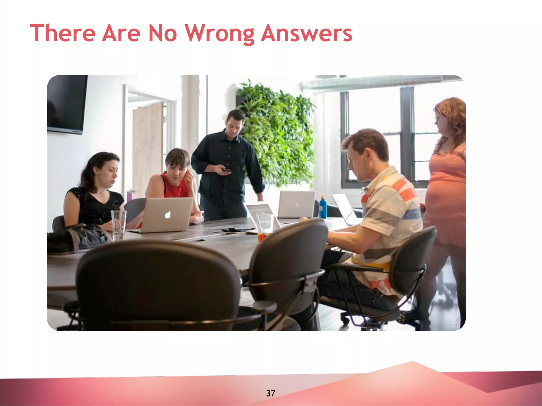 There Are No Wrong Answers

37

 