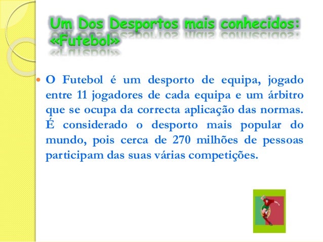 breve trabalho curiosidades sobre o desporto