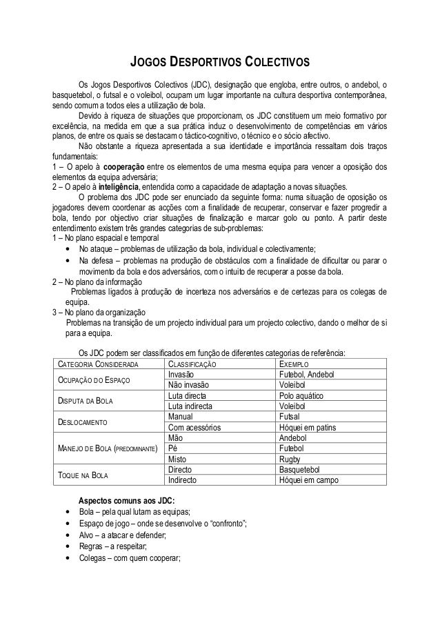 desportos coletivos passar pc trabalho desporto