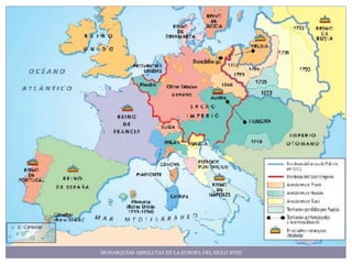 MONARQUÍAS ABSOLUTAS EN LA EUROPA DEL SIGLO XVIII
 