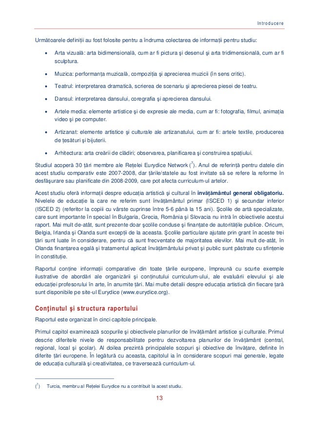 Educatie Artistica Si Culturala