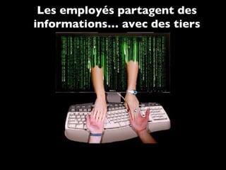 Les employés partagent des informations… avec des tiers 