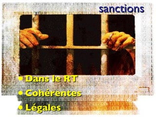 sanctions Dans le RT Cohérentes Légales 