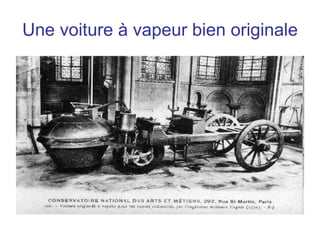 Une  voiture à vapeur bien originale 