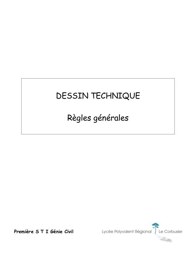 Dessin Technique Cour Singenieur