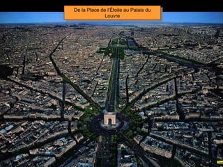 De la Place de l’Étoile au Palais du
Louvre
De la Place de l’Étoile au Palais du
Louvre
 