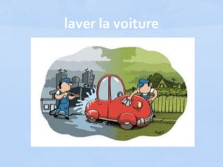 laver la voiture
 