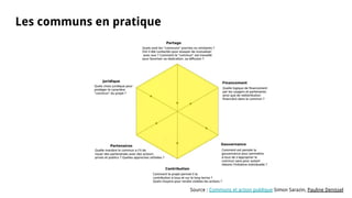 Dans le contexte des élections municipales de 2014, le réseau francophone
autour des biens communs ouvrait une première sé...