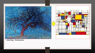 Árbol Rojo, Piet Mondrian.
 