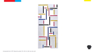 Compositie No. 8, 1917. Olieverf op doek, 95 x 130 cm. Bart van der Leck
 