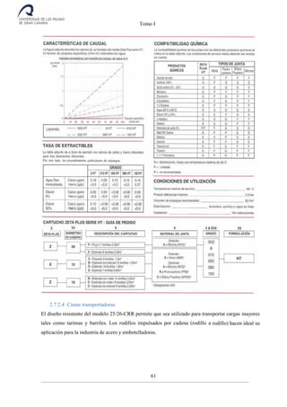Tomo I
61
2.7.2.4 Cintas transportadoras
El diseño resistente del modelo 25/26-CRR permite que sea utilizado para transportar cargas mayores
tales como tarimas y barriles. Los rodillos impulsados por cadena (rodillo a rodillo) hacen ideal su
aplicación para la industria de acero y embotelladoras.
 