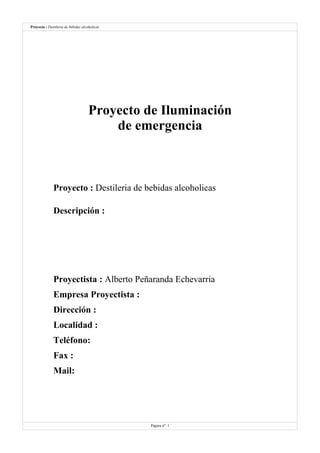 Destilería de bebidas alcoholicas