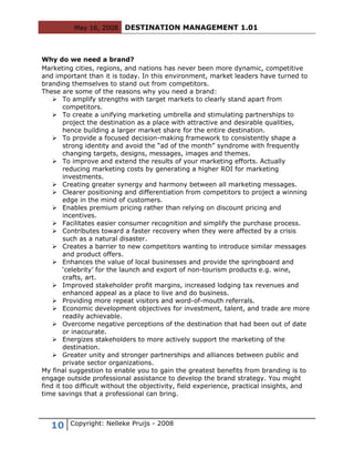 Destination Management 101