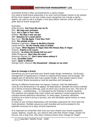 Destination Management 101