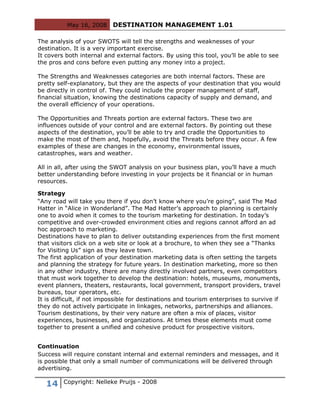 Destination Management 101