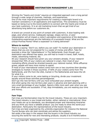 Destination Management 101